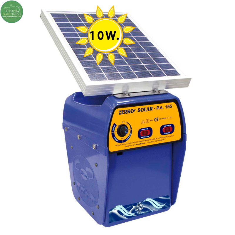 zerko solar 2j con panel 10w