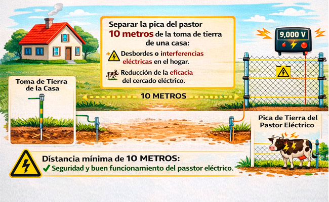 donde instalar la pica de tierra de un pastor el&eacute;ctrico respuesta
