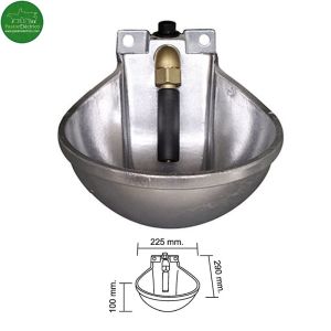 Bebedero vacuno-caballar B-4 aluminio pulido pastor eléctrico