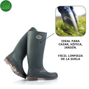 Bottes en caoutchouc Bekina Litefield pour la chasse, l'équitation et le jardin électrificateur