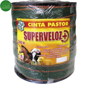 Cinta Conductora Superveloz 20 mm. 200 metros cercado eléctrico