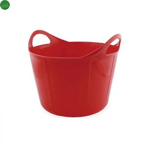 Cubo flexible ROJO capacidad 28 litros