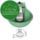 Bebedero B-2 verde aluminio pintado pastor eléctrico