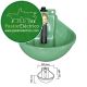 Bebedero vacuno-caballar B-4 Verde Aluminio Pintado pastor eléctrico, sin abrazadera