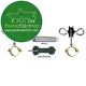 Kit Puerta Completa Postes Tubo Galvanizado Aislador Z-6 con Abrazadera PastorEléctrico