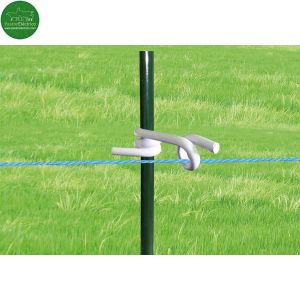 Aislador Z-8 rabo-cerdo-varilla. Bolsa 50 unidades cercado eléctrico