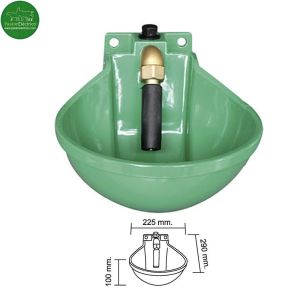 Bebedero vacuno-caballar B-4 Verde Aluminio Pintado pastor eléctrico, sin abrazadera