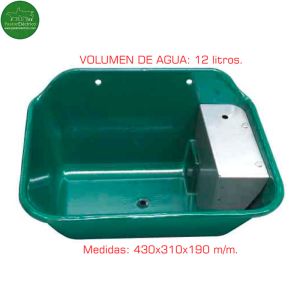 Bebedero B-100 Aluminio pintado 12 litros para caballos, vacas y ovejas