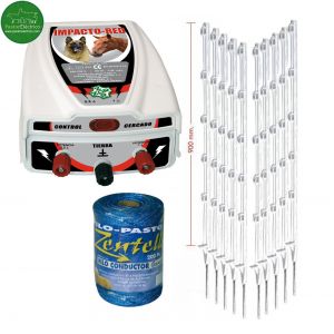 Kit con pastor eléctrico para perros