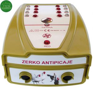 Pastor eléctrico para gallinas de 8 salidas. Antipicaje de huevos.